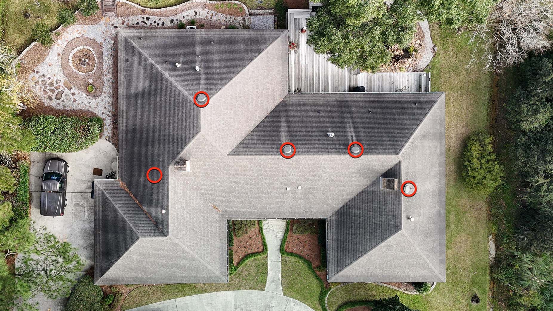 Roof_Inspection_Drone Bergens Roofing Performs Drone Inspection Of Residential Roof In Mandeville, LA.